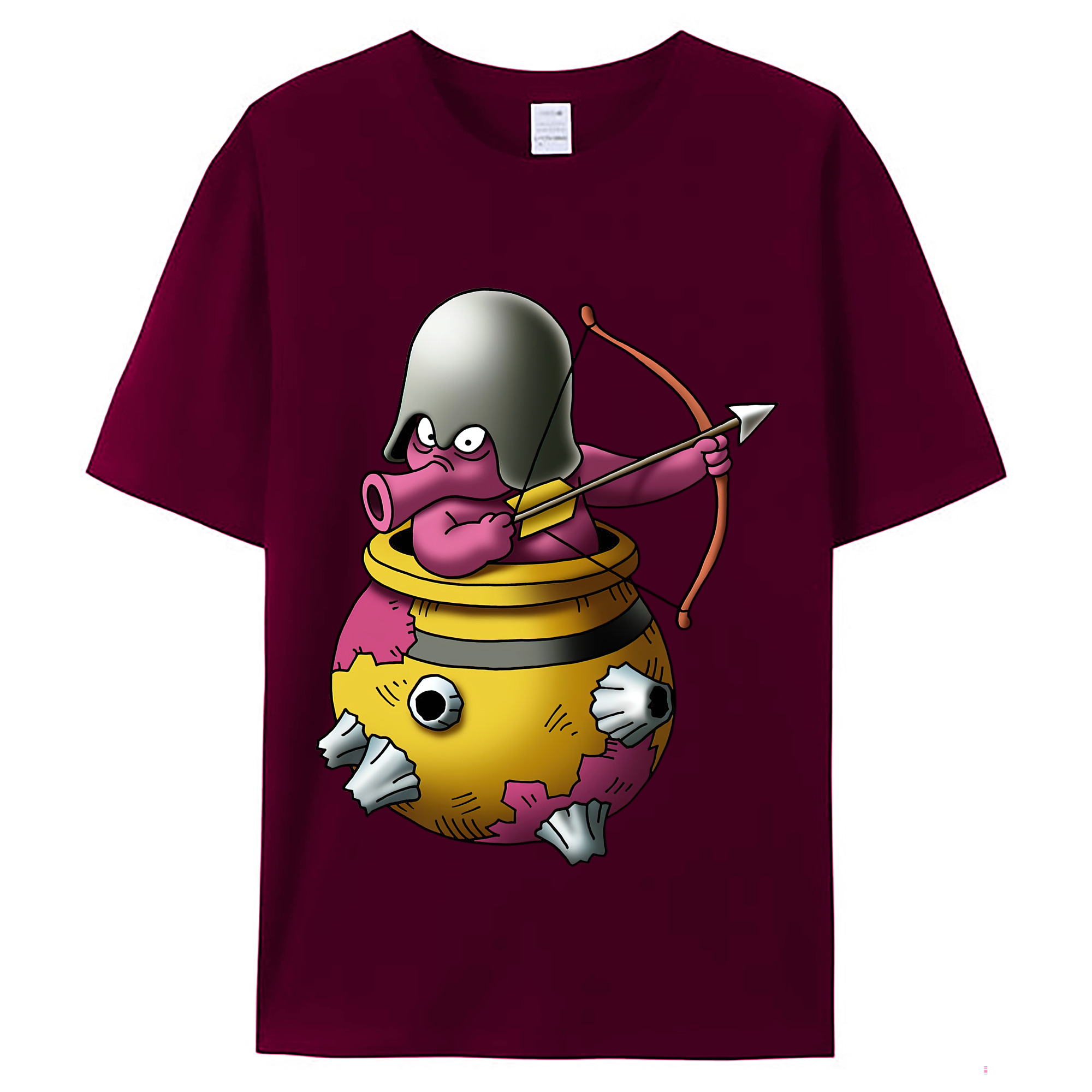 （画像用） ドラゴンクエスト Doragon Kuesuto Dragon Quest レディースカジュアルプリントTシャツ（綿100％）